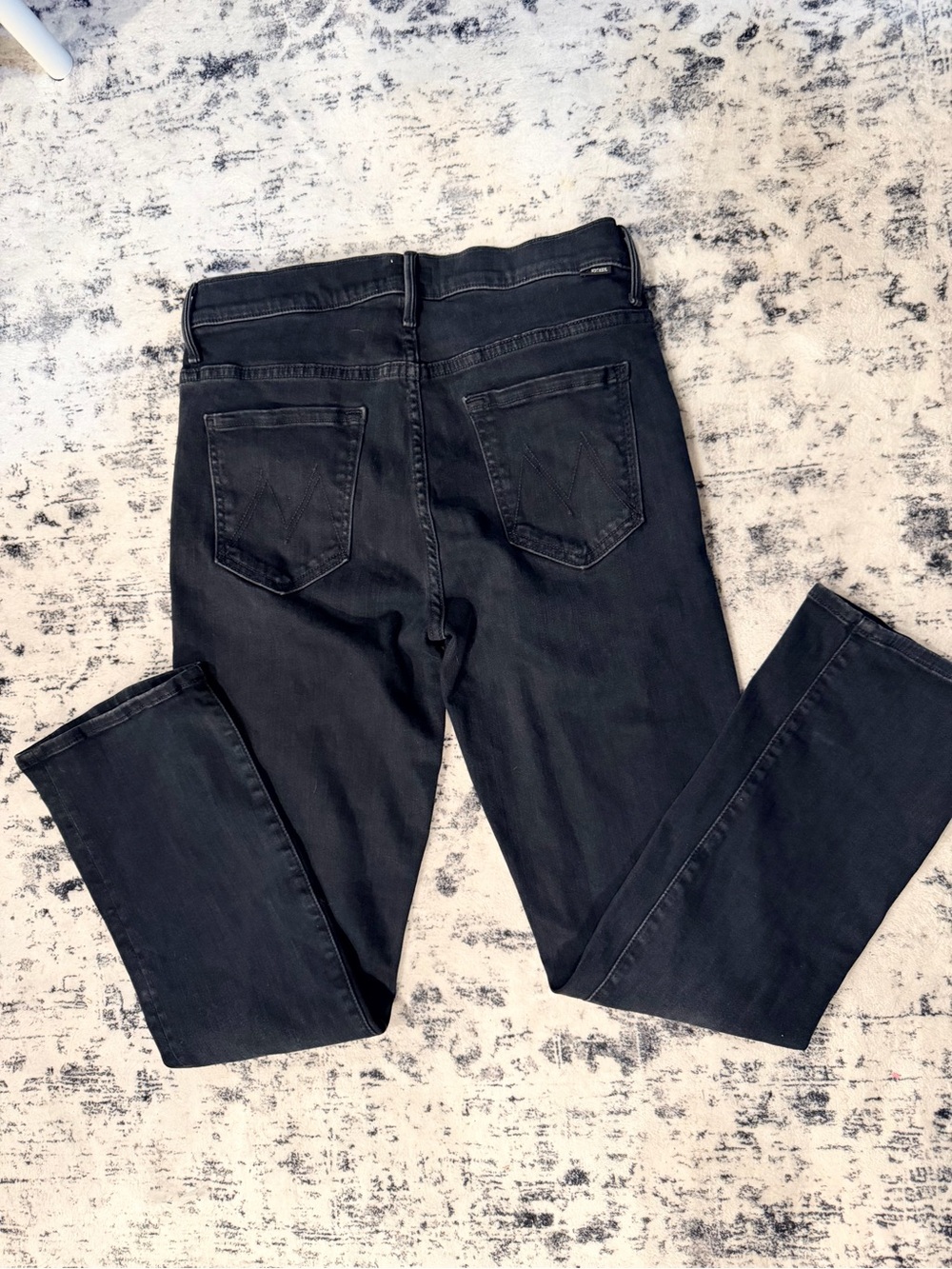 MOTHER Jeans Skinny Black Denim MSRP $289